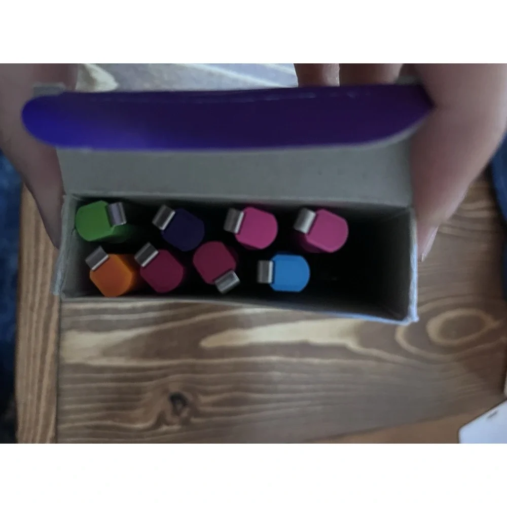 Vtg Uni Ball Neon Lites Pens Lot Of 6 Colors Micro 8 Pens Sanford